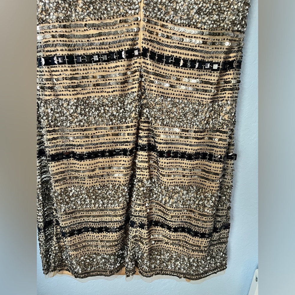 Cache Sequin Dress Size 4 - Picture 4 of 9